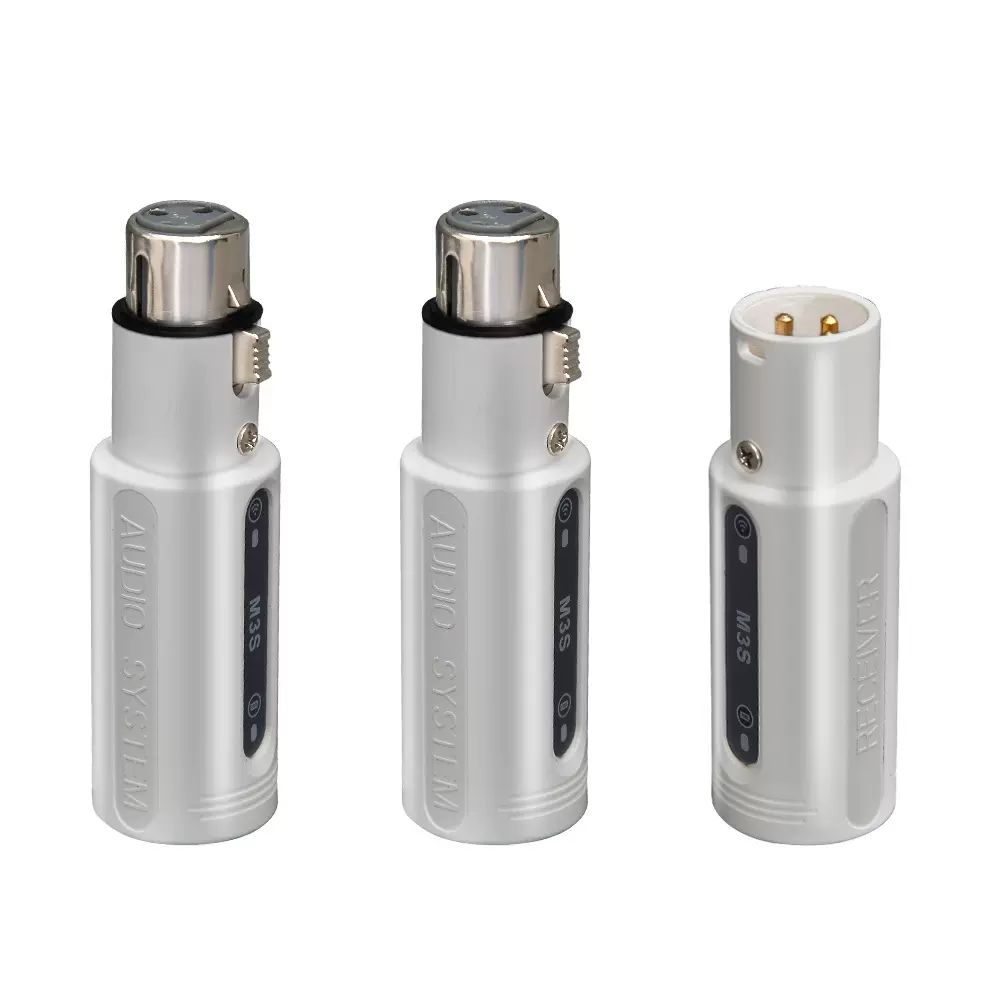 无线XLR发射器接收机一拖二动圈麦克风转无线系统2.4G高品质音质