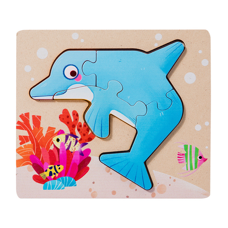Educación temprana para niños, cognición animal, escena de doble cara, rompecabezas tridimensional, panel de emparejamiento, juego digital de doble cara, juguetes de madera