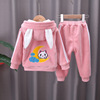 Winter children's set, warm warm sweatshirt, children's clothing, internet celebrity, 0-5 years