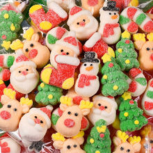圣诞节糖果棉花糖可爱卡通学人圣诞老人儿童平安夜礼物小零食批发