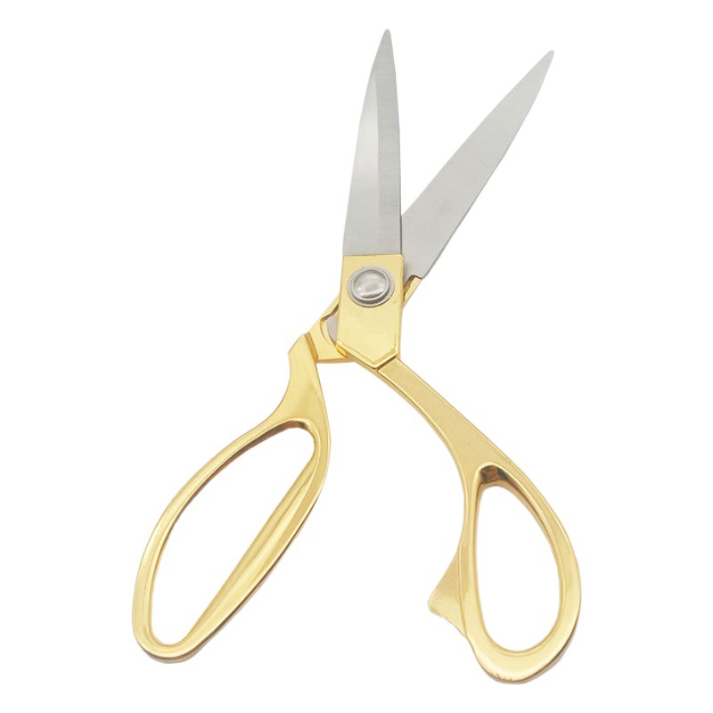 Tijeras de sastre acero inoxidable, corte ropa, doradas, coloridas, fábrica mayorista