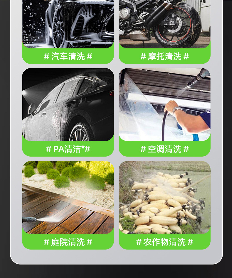 High-Pressure Car Washing Machine, High-Power, Fully Automatic, Household Use, 220V, Adjustable Pressure, Powerful Cleaning, Induction Motor Cleaning Machine