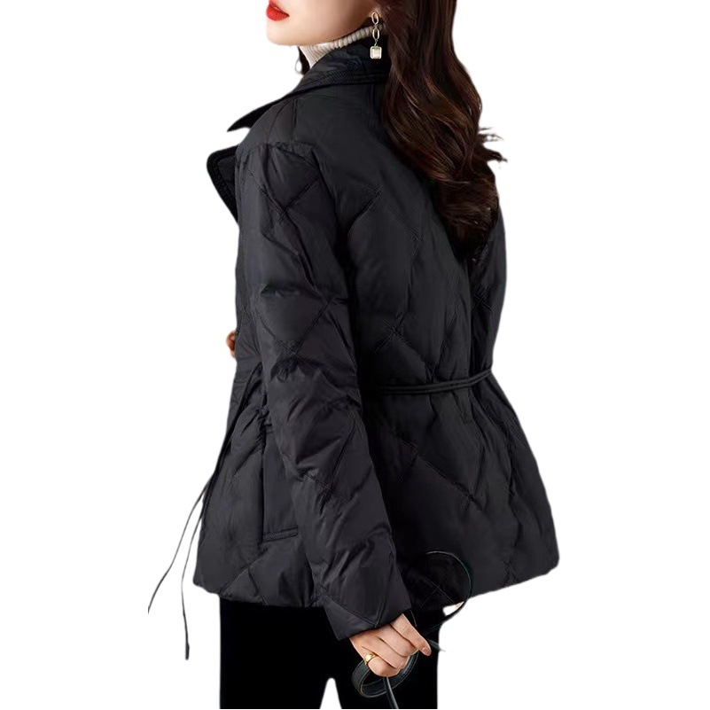 Women's Winter down Jacket, New Short Style, New Chinese Style, Chanel-Inspired, Lightweight Duck down Coat, Pinghu