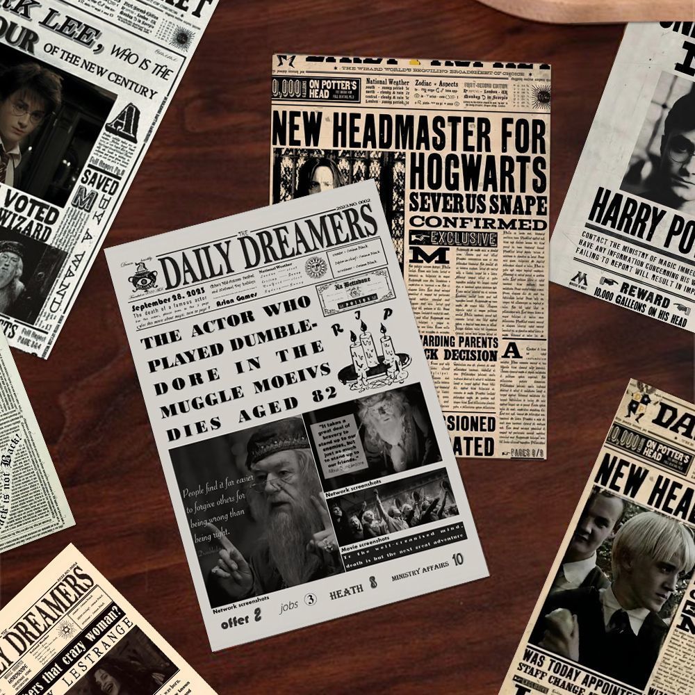 108 pegatinas diarias mágicas de Harry el vidente decoración minimalista creativa para teléfonos móviles pegatinas impermeables de escritorio