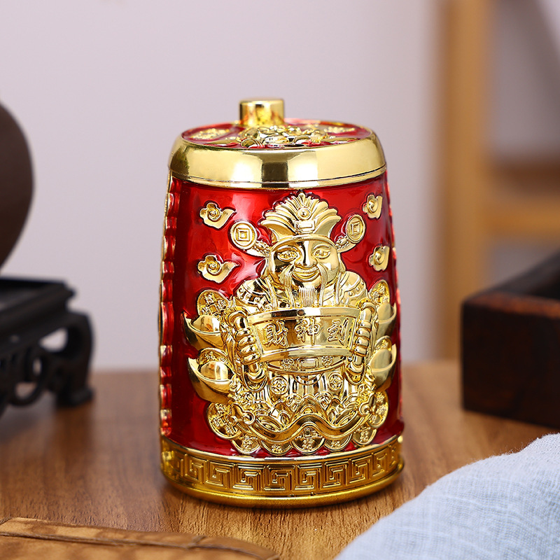 High-end plastic toothpick holder, household luxury creative personalized retro toothpick box, press and rotate convenient storage box
