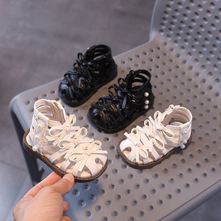 Wholesale Foreign Trade Fashionable Girl Baby Sandals Girls Beach Shoes Infants and Toddlers Toddler Shoes High-Top Summer Princess Shoes