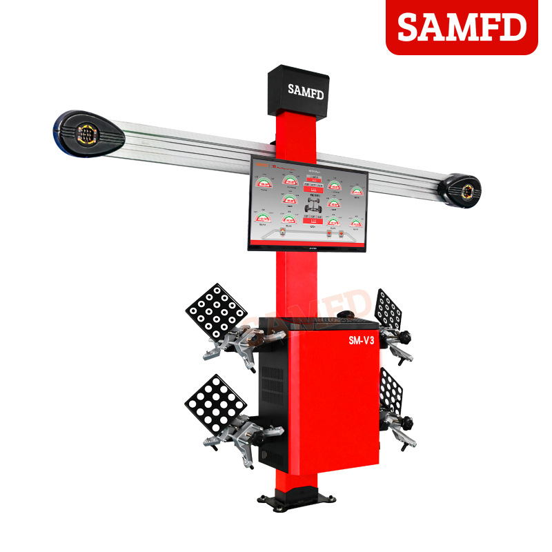 Equipo de posicionamiento de las cuatro ruedas del automóvil SAMFD Localizador de las cuatro ruedas 3D Datos precisos Actualización gratuita