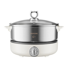 定制电蒸锅不锈钢蒸锅家用便携蒸煮一体锅多功能多层电蒸箱电蒸笼