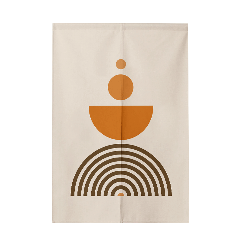 Cortina minimalista con diseño floral de hojas Morandi, cortina divisoria, cortina de cocina sin perforaciones, cortina semientrelazada para inodoro.