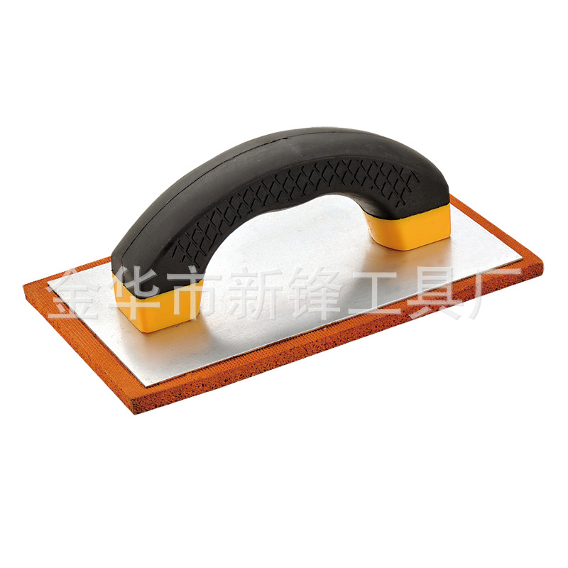 厂家供应塑料手柄抹泥板双色手柄+铝板+橡胶发泡