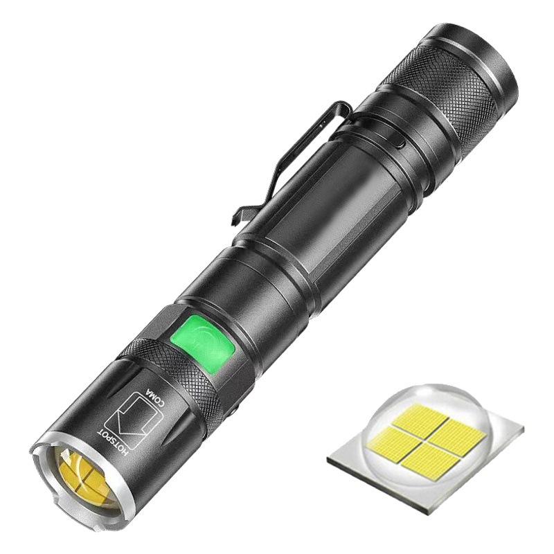 Linterna P50 transfronteriza luz fuerte remoto USB recargable zoom al aire libre portátil hogar emergencia multifunción linterna