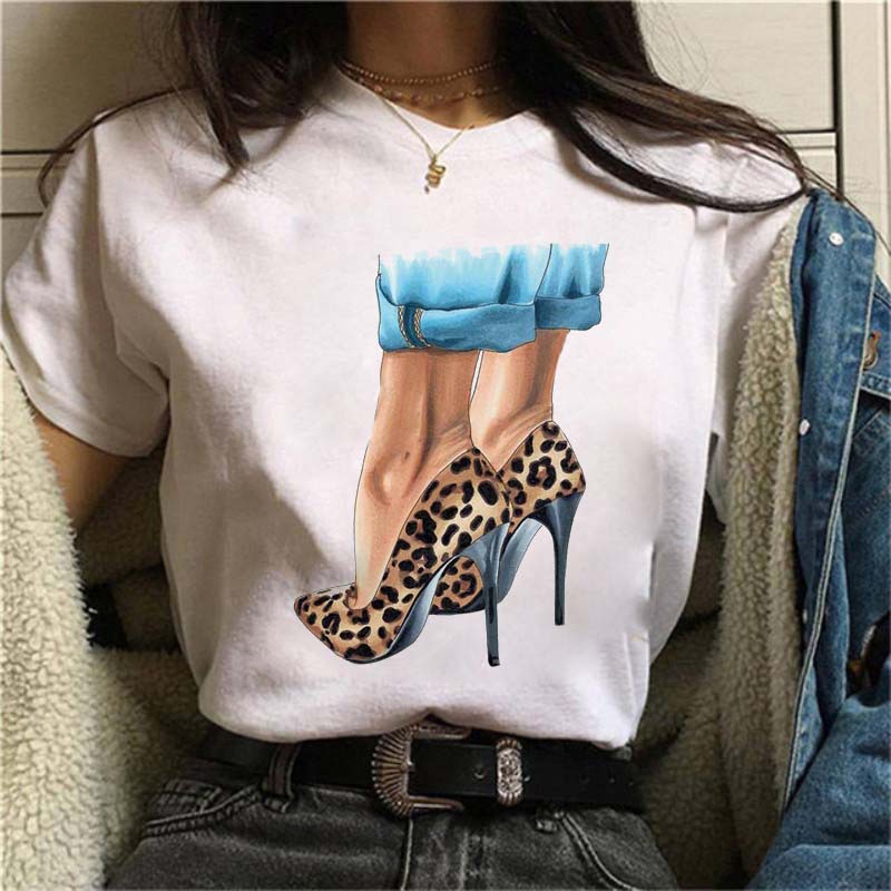 summer new fashion beautiful printing short-sleeved T-shirt NSATE61253