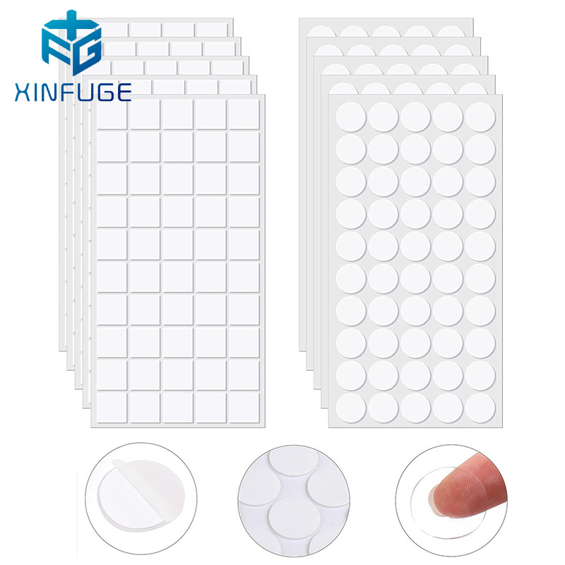 Round acrylic transparent double-sided tape, strong invisible nano removable dot adhesive, car wedding celebration decoration dot adhesive