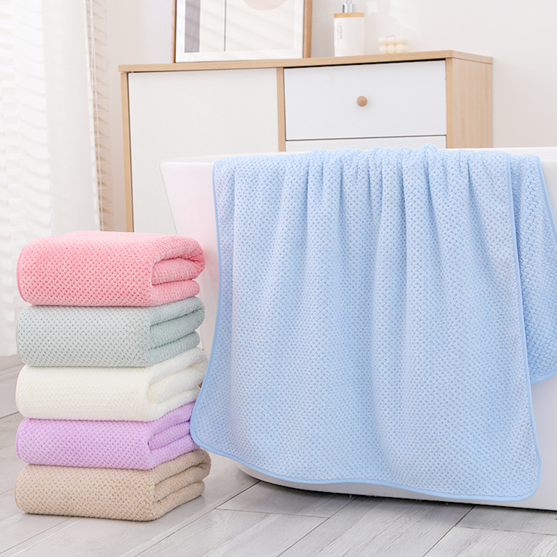 coral soft quick dry bath towel for home use