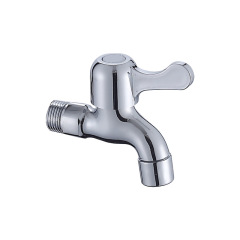 4mm Thick Washing Machine Faucet Splash Proof Quick Open Single Cold Water Spout Stainless Steel Dual Purpose Bathroom Sink Faucet Mop Pool