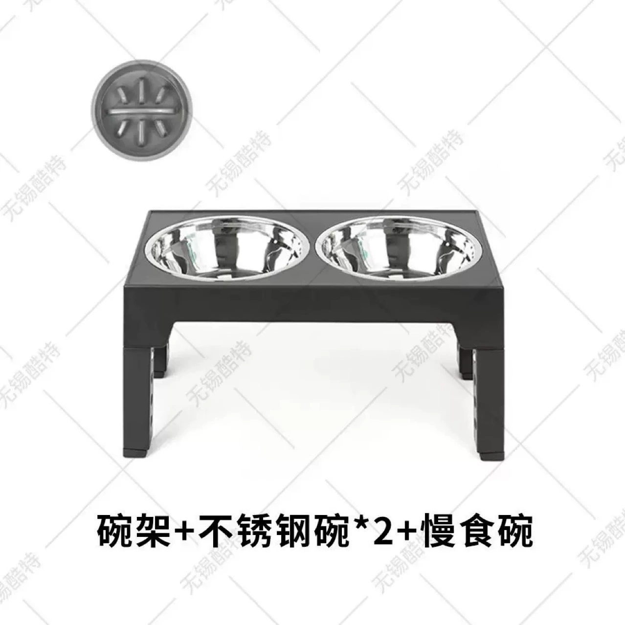 Поднятие кормушки для домашних животных:Cannot determine height/angle-adjustable миска для собаки и кошки, антивытекательная, средняя/большая собака