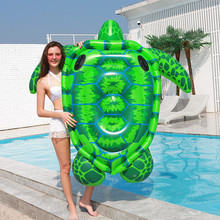 新款充气大海龟浮排浮床乌龟坐骑成人水上玩具游泳圈
