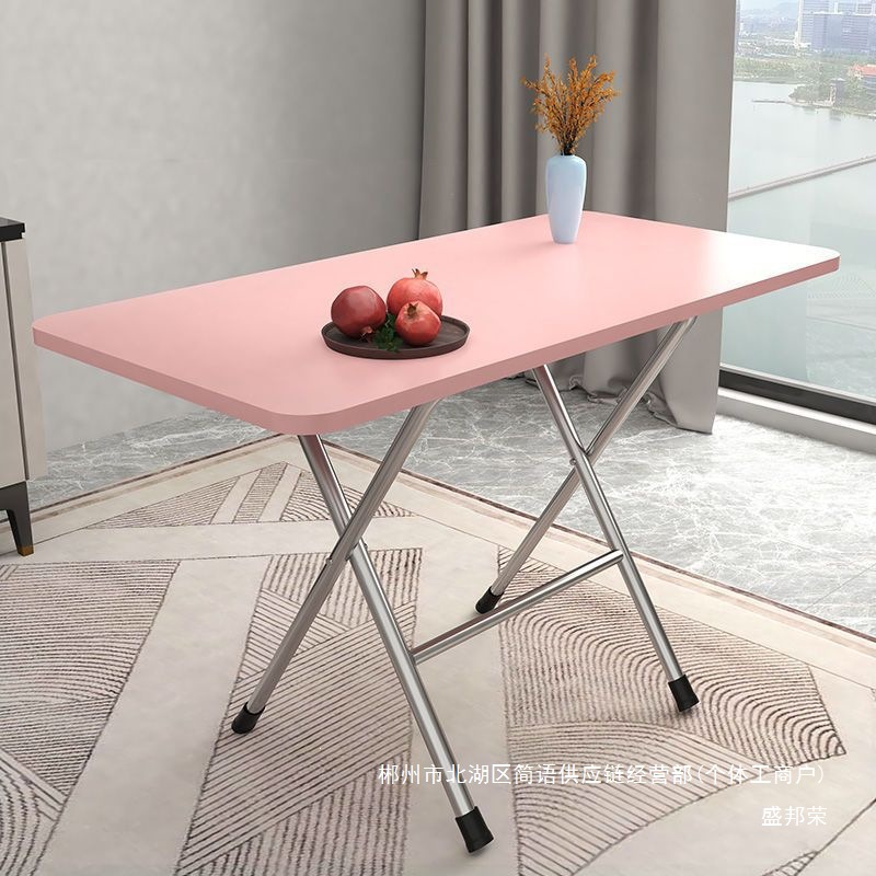 Fábrica directa mesa plegable rectangular mesa de comedor doméstica dormitorio dormitorio mesa pequeña al lado de la cama escritorio al aire libre image 4