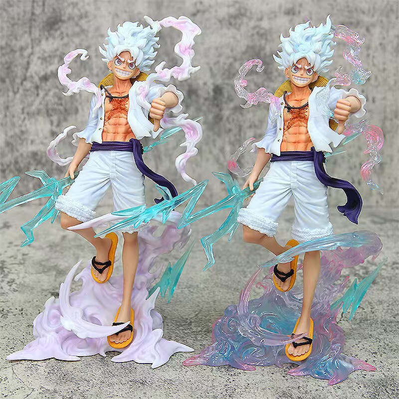 Ny Nika Luffy Figure One Piece Sun God Stepping on Clouds Holding Lightning Gear Five Awakening Anime Model Ornament Ny Nika Luffy Figure One Piece Sun God Stepping on Clouds Holding Lightning Gear Five Awakening Anime Model Ornament