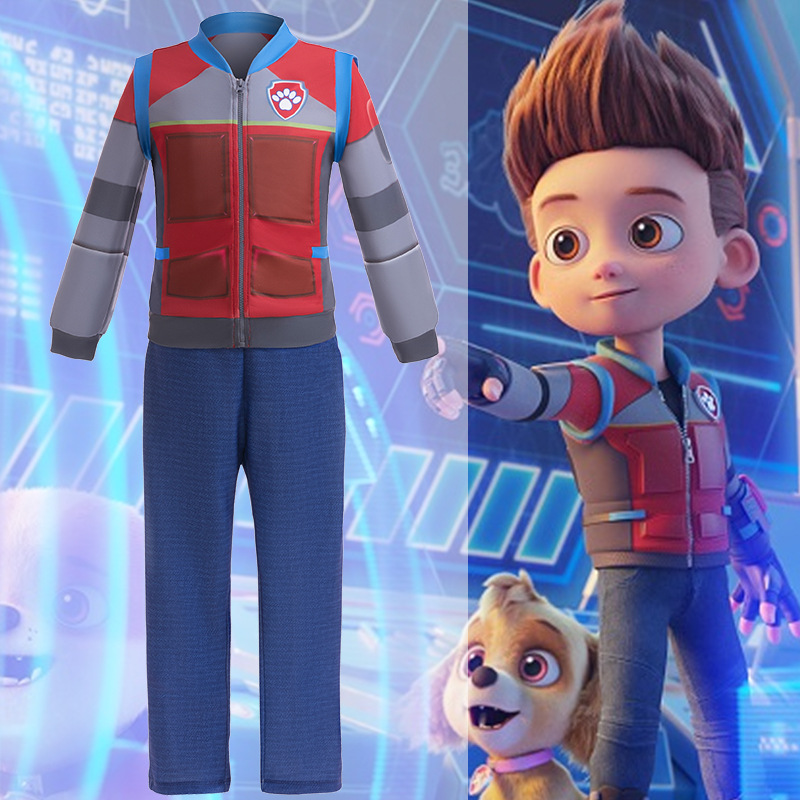 Exotic New Product Cosplay Paw Patrol Marshall Same Style Children's Long Sleeve Set Stage Performance Dress Two Piece Set