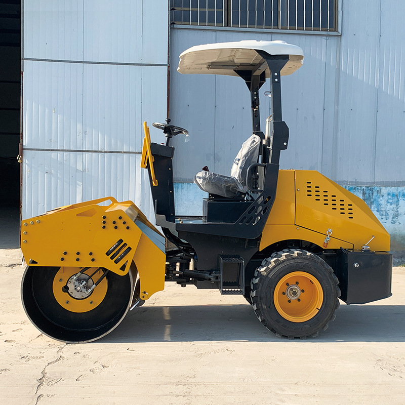 Shanling 3.5 toneladas de rodillo de acero único pequeño rodillo de 3 toneladas de rodillo vibratorio de conducción de asfalto para carretera de movimiento de tierra