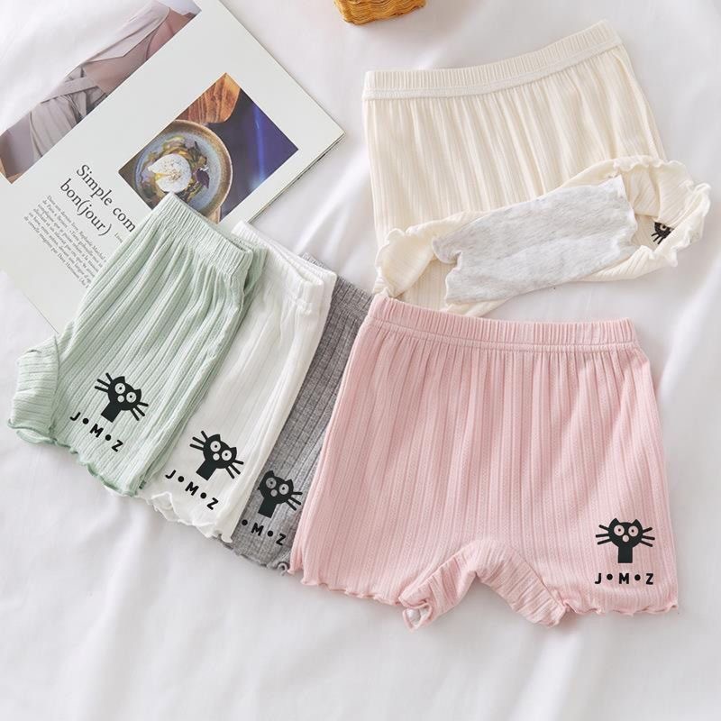 女童安全裤薄款莫代尔打底裤防走光中大童纯棉保险裤短裤中小童