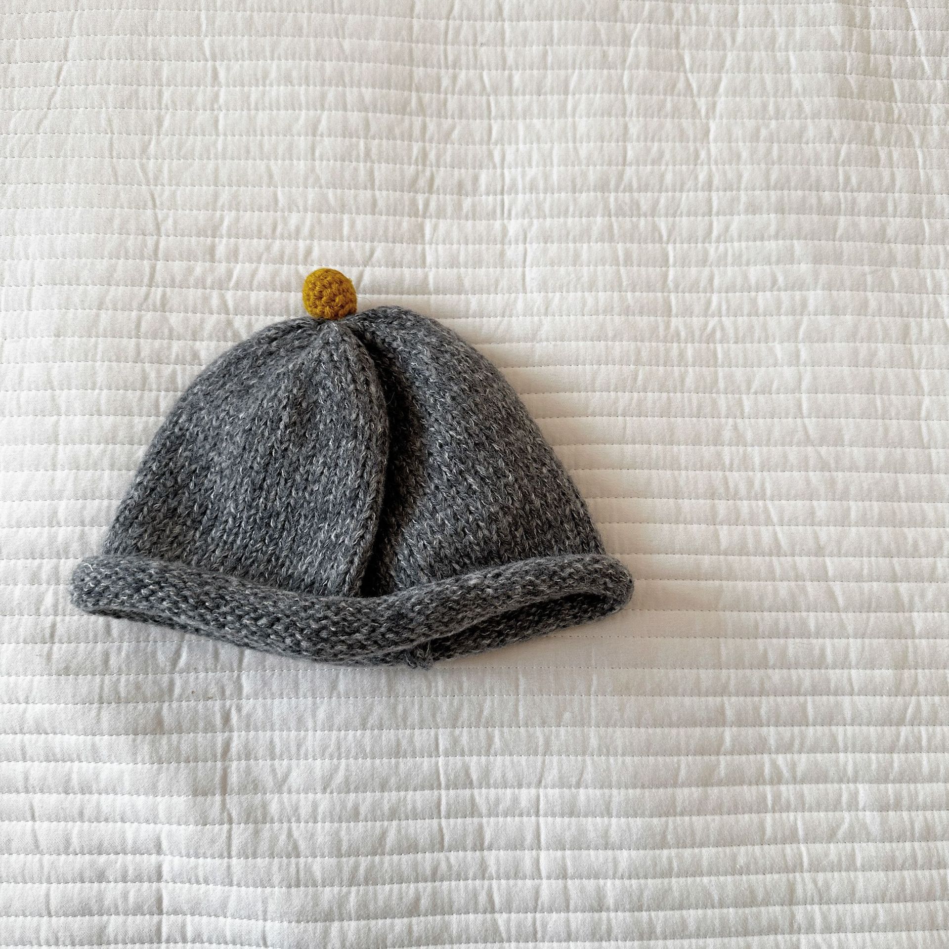 Caña de pera ropa infantil sombrero otoño invierno sombrero de lana para niños niñas y niñas Año Nuevo bebé pequeño invierno caliente