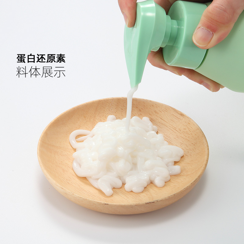 Black rice pulp shampoo protein smooth shampoo conditioner large bottle anti-dandruff rice water shampoo wholesale