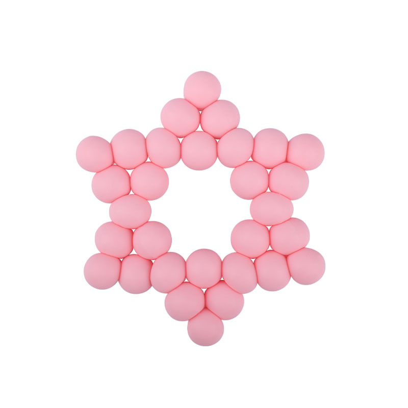 Nuevos suministros para bebés DIY creativo cuentas de silicona mordedura de pegamento dientes de bebé pulido palo estrella de seis puntas juguete mordedor