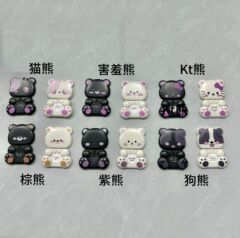 手机支架360°旋转镜子创意卡通小熊懒人追剧神器2025新款懒人便