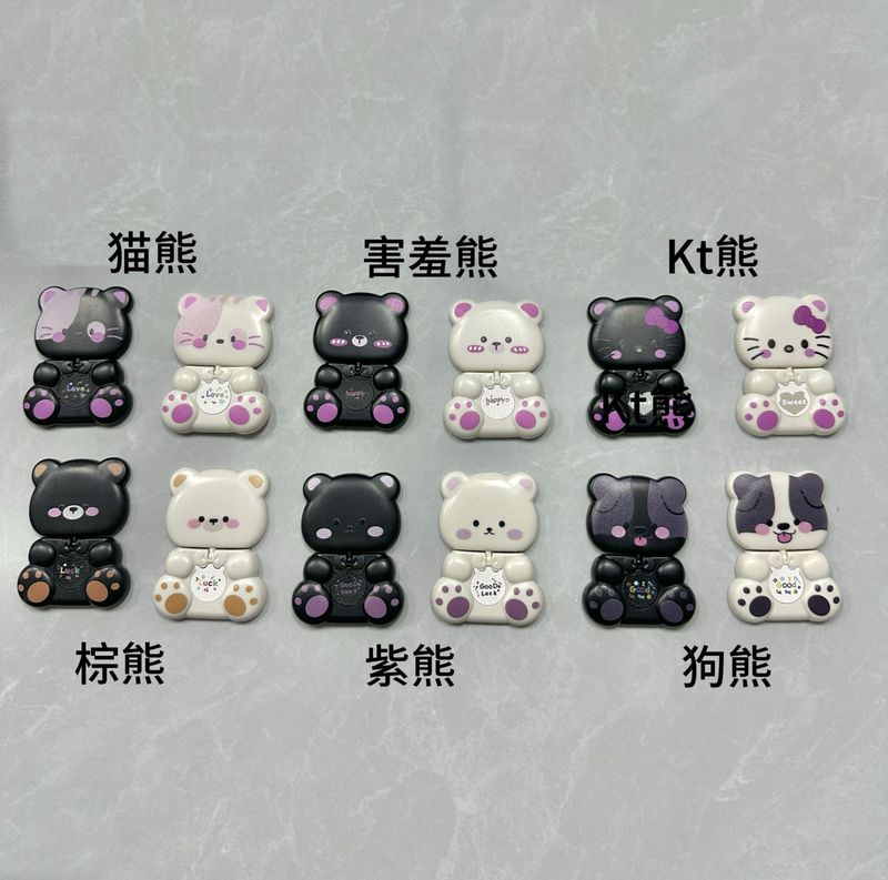 手机支架360°旋转镜子创意卡通小熊懒人追剧神器2025新款懒人便|undefined