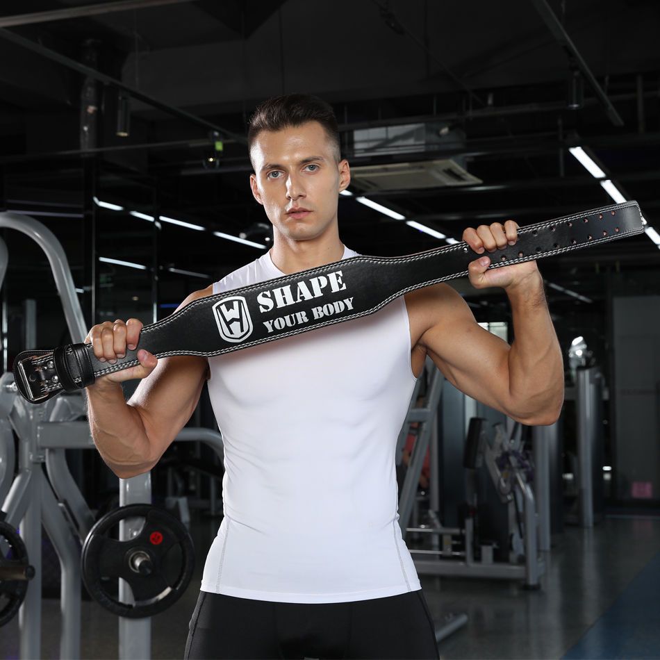 Cuero PU cuclillas duro entrenamiento cinturón para hombres entrenamiento protector cinturón para mujeres levantamiento de pesas ensanchamiento amateur comercio exterior