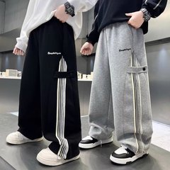 儿童装男童秋装裤子春秋款2025新款卫裤秋季男孩运动中大童长裤潮