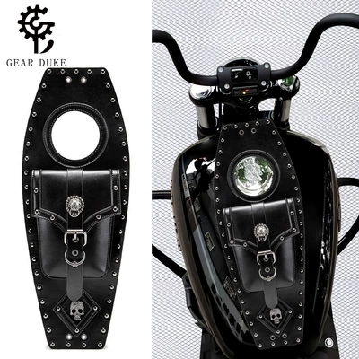 Cross-Border Hot-Selling European and American Punk Harley Motorcycle Fuel Tank Bag Motorcycle Modification Accessories Mobile Phone Key Document Storage