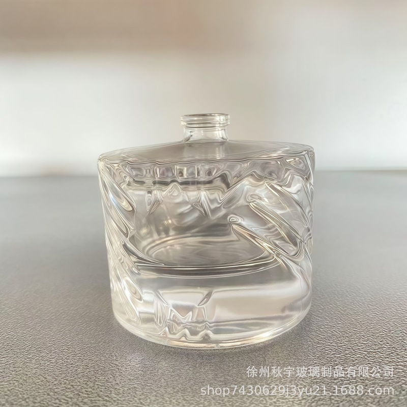 玻璃香水分装瓶现货透明喷雾瓶按压卡口圆柱形包装香水瓶空瓶高档|undefined