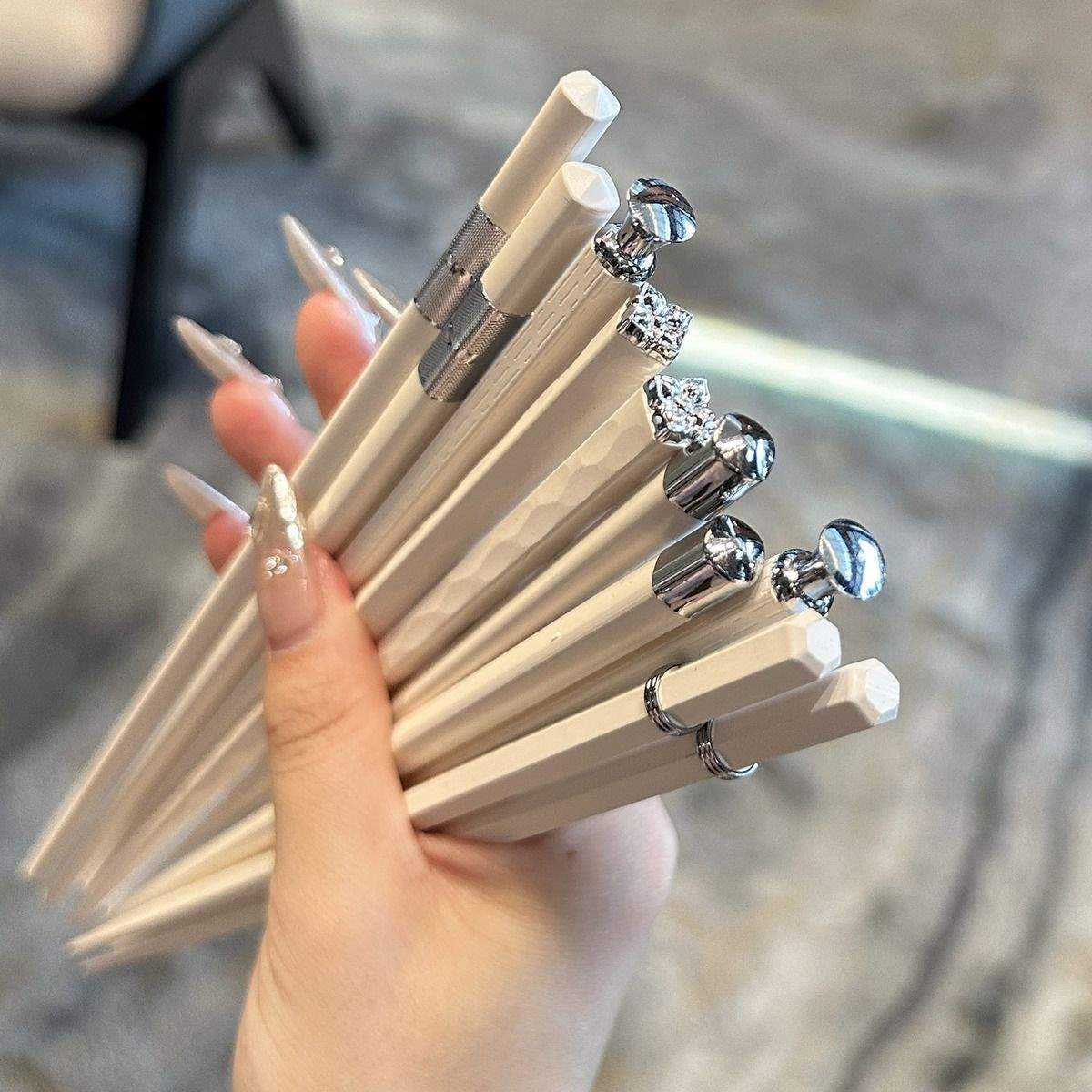 筷子高档防霉家用抗菌耐高温新款一人一筷分餐高颜值合金防滑家庭