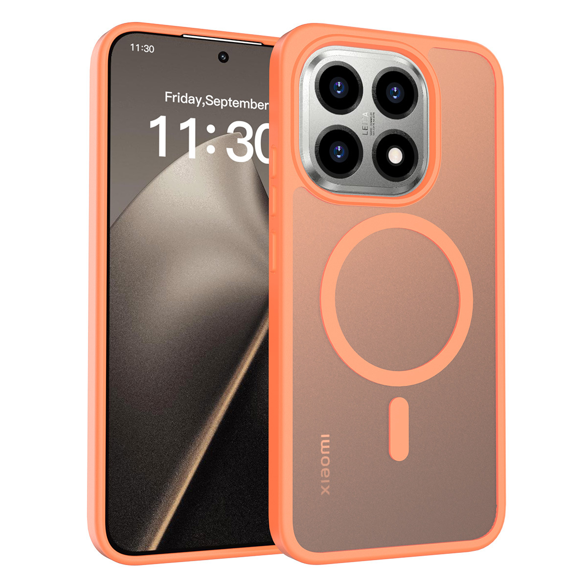 Aplicable en el extranjero Xiaomi 15T succión magnética caso de teléfono celular sensación de piel semipermeable anti-caída 17Pro caso de protección al por mayor