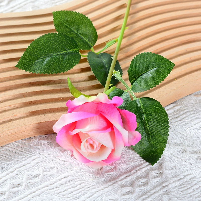 Моделированная роза из одного шелкового полотна, искусственный цветок, свадебное оформление зала, букет цветов Париж оптом