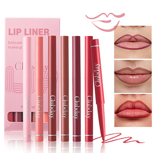 Europe and the United States cross-border easy to color rotating lip liner suit durable matte outline lip liner makeup nude lipstick pen