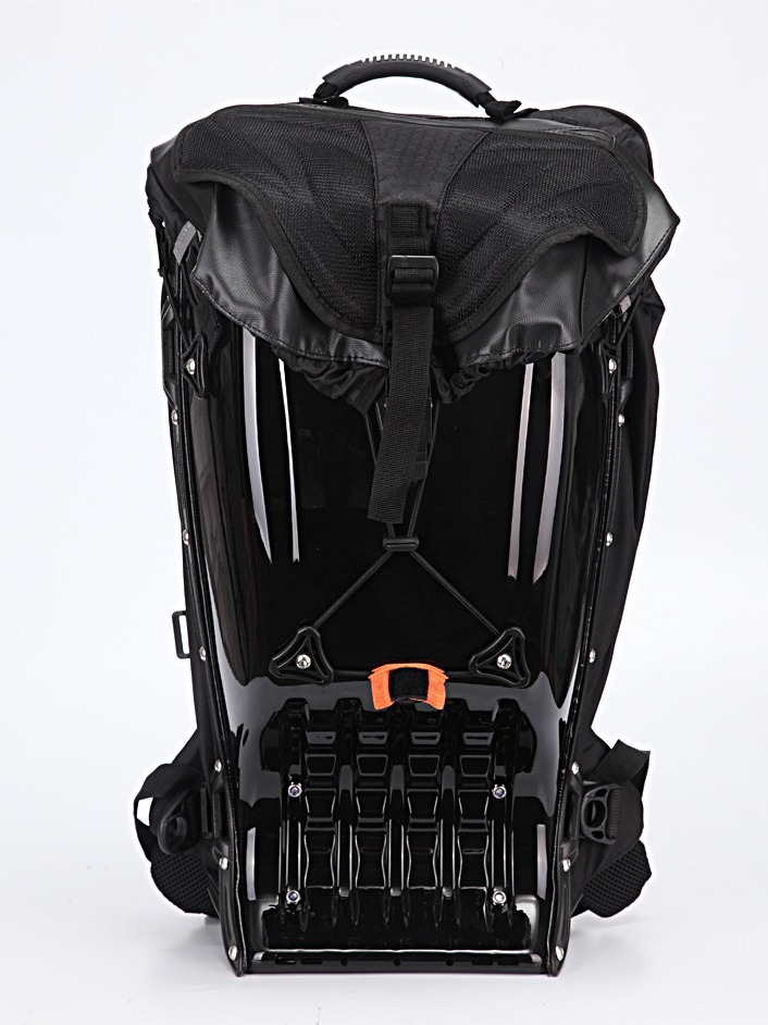 Casco de motocicleta, equipo de motocicleta para hombres, mochila de doble hombro impermeable, jinete de motocicleta, mochila de cáscara dura, Kai Wei Kang