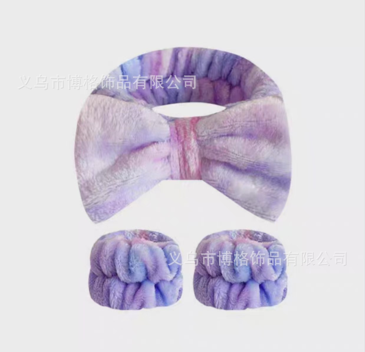 Europa y los Estados Unidos tiñidos transfronterizos fabricantes de correa de cabello de arco directamente para mujeres lavar la cara SPA correa de cabello de franela correa de cabello