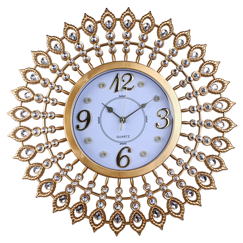 Antiguo hogar decorativo reloj digital marco tridimensional diseño hueco Reloj de pared reloj de cuarzo de escaneo puntual