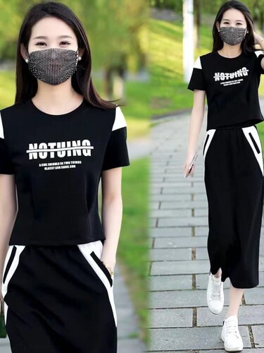 Cross-border sports suit women's 2026 summer new style fashionable small fashionable skirt two-piece set