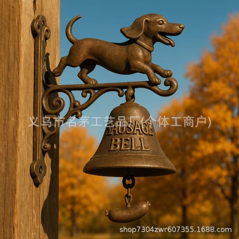 跨境新品Basset Hound Welcome Doorbell 动物系列欢迎光临门铃|undefined
