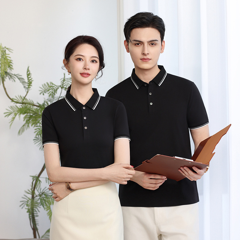 Cole Solona polo de solapa lisa personalizado verano transpirable de manga corta bordado corporativo de doble tira