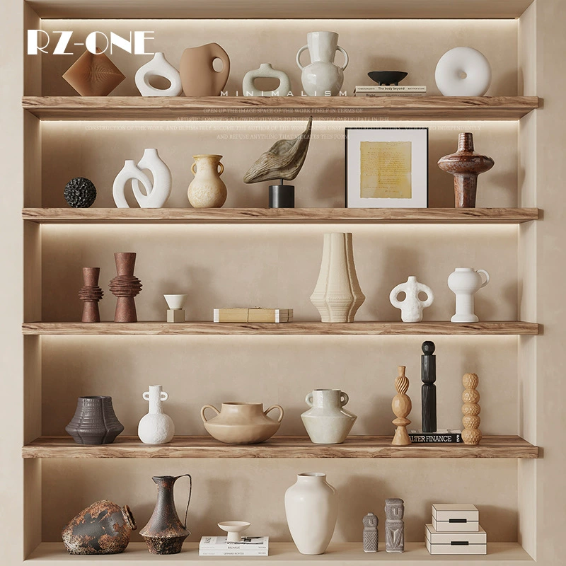 Тринадцать ремесленников тихий ветер ретро керамические вазы креативные высококлассные нишевые украшения для гостиной винный шкаф домашний костюм