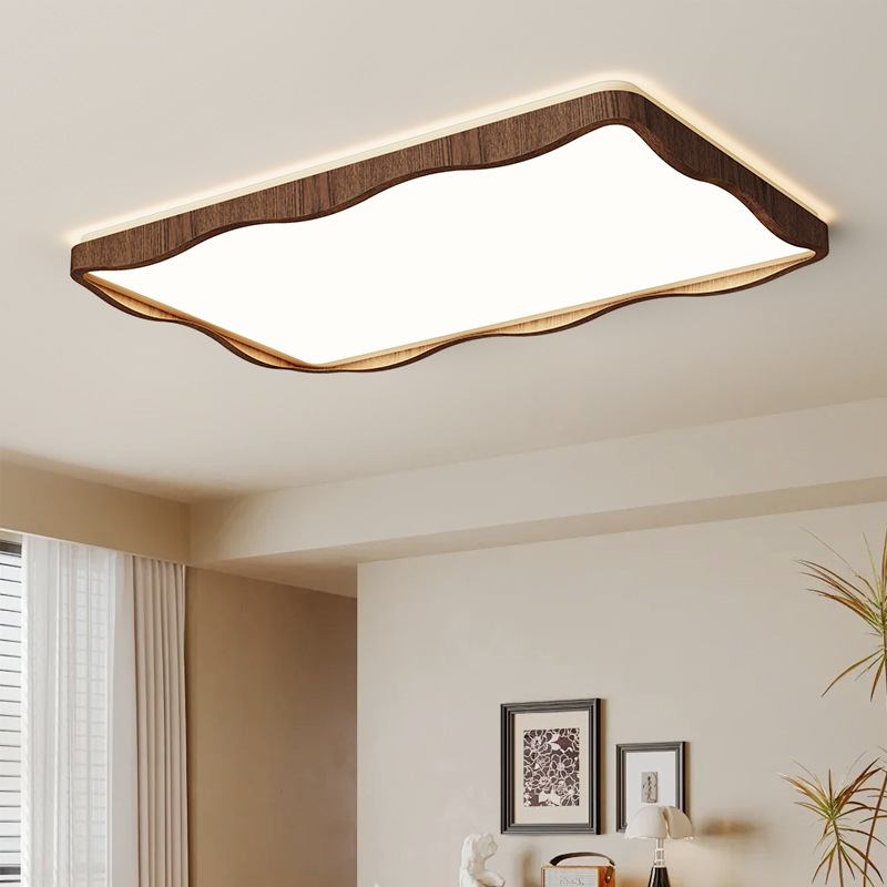 2025 nuevo estilo de espectro completo estilo crema retro sala de estar lámpara de techo estilo antiguo francés protección ocular creativa lámpara de sala de estar