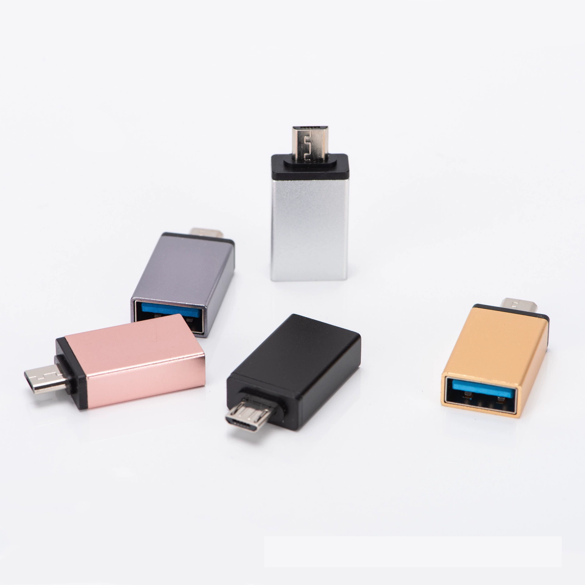 Преобразователь USB 3.0 (гнездо) -> Type-C для мобильных Huawei, чтение карт, OTG-конвертер для Micro/Android
