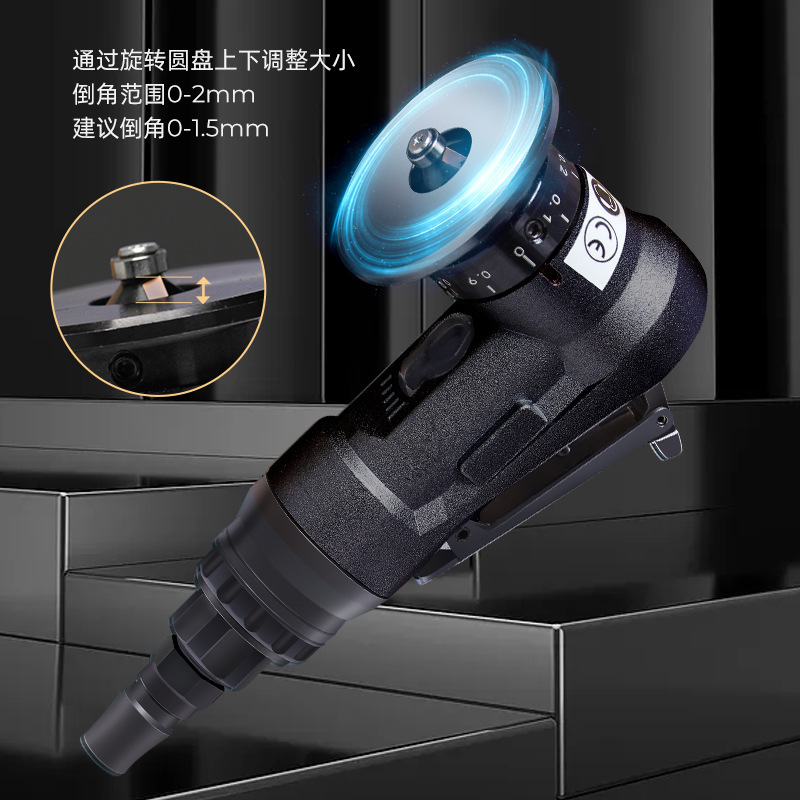Americano-Japonés máquina herramienta mini máquina de biselado neumático pequeño arco de ángulo recto de mano molde grande pieza de trabajo desbarbado R100