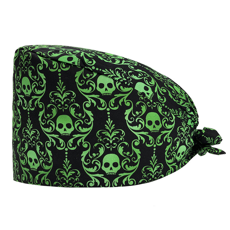 Venta caliente de Europa y América Mickey casquillo de la enfermera médico tapa de impresión de algodón puro sombrero de trabajo de exportación de comercio exterior en la acción al por mayor